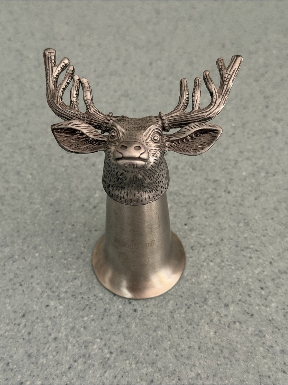 Jägermeister Deer Head Pewter Shot Glass Hunting Stag Retro Barware